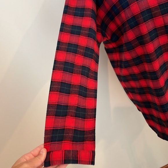 Umgee USA Embroidered Flannel SZ S Unique Button Down 3/4 Length Sleeves Fit Big - Picture 4 of 10